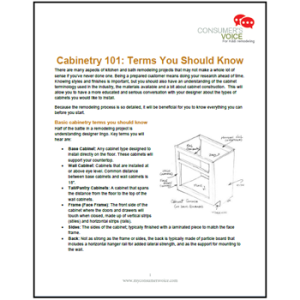 Cabinetry 101 – Terms You Should Know